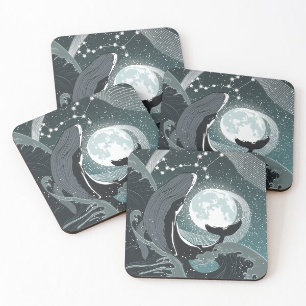 Item preview, Moon phase calendar 2022 / Moon Calendar 2022 / Lunar calendar / EST / Astrology calendar / Christmas calendar / Whale moon spirit art poster designed and sold by GalleryArtField.