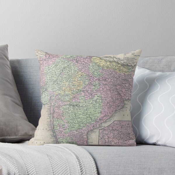 Item preview, Vintage Map of India (1853) designed and sold by BravuraMedia.