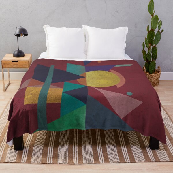 Item preview, Abstract composition - inspired by cubism, red designed and sold by korasi.