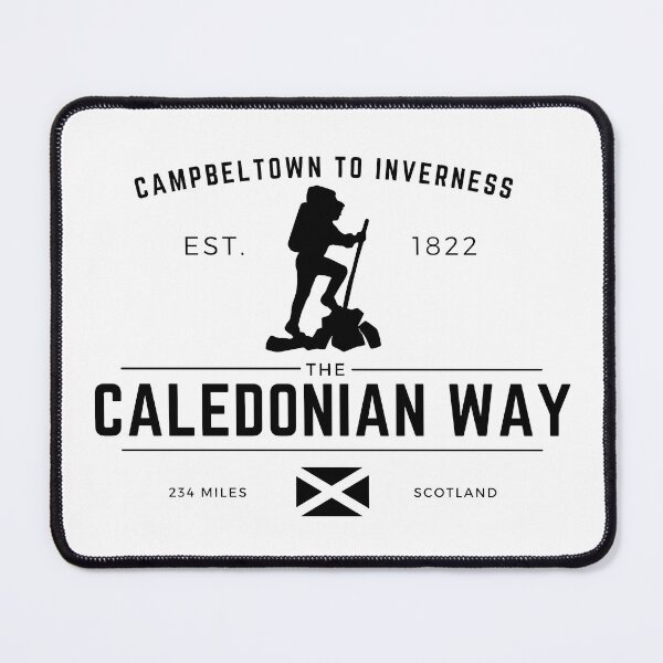 Item preview, Caledonian way - Canal - Long Distance Walking Route - NCN Route 78 - Black designed and sold by WildBerryArt.