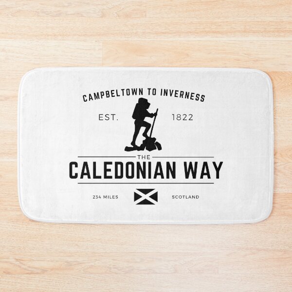 Item preview, Caledonian way - Canal - Long Distance Walking Route - NCN Route 78 - Black designed and sold by WildBerryArt.