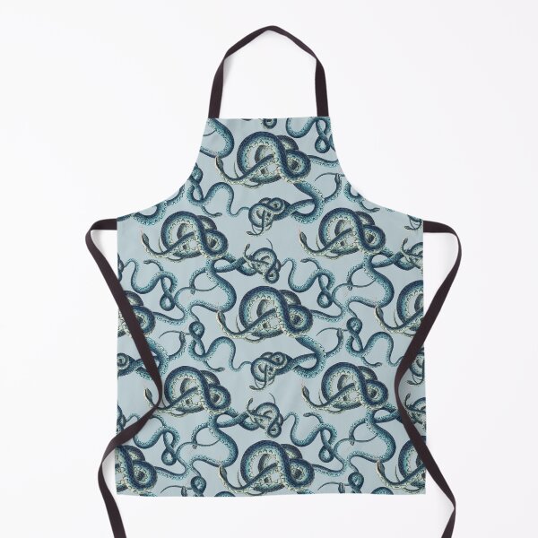 Artikelvorschau, Winding blue snakes - Vintage Style Schlangenmuster auf Hellblau entworfen und verkauft von yennyz.