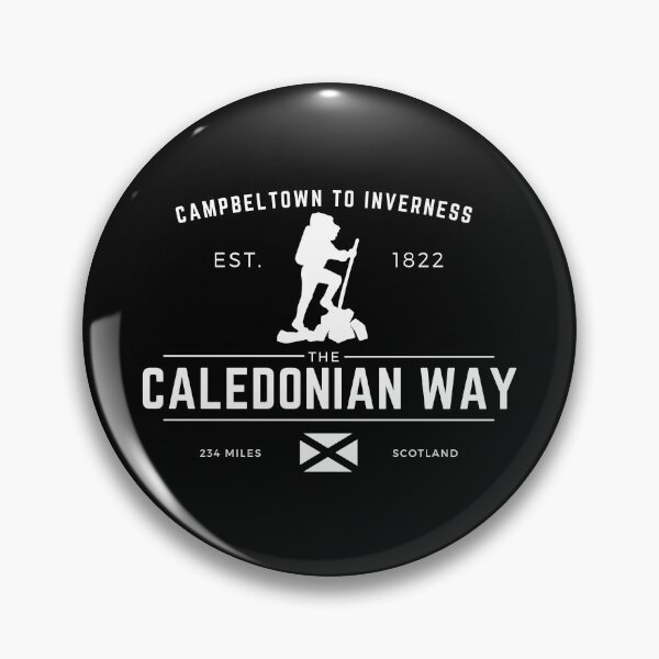 Item preview, Caledonian way - Canal - Long Distance Walking Route - NCN Route 78 - Black designed and sold by WildBerryArt.