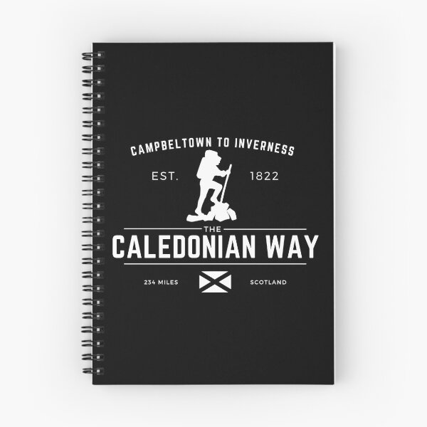 Item preview, Caledonian way - Canal - Long Distance Walking Route - NCN Route 78 - Black designed and sold by WildBerryArt.