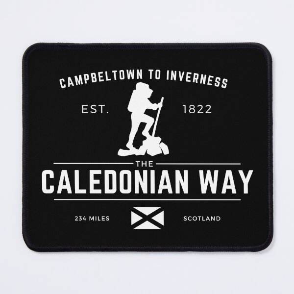 Item preview, Caledonian way - Canal - Long Distance Walking Route - NCN Route 78 - Black designed and sold by WildBerryArt.