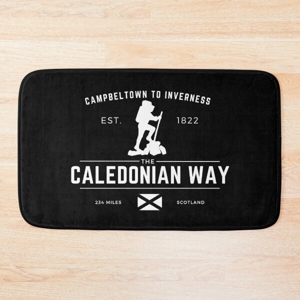 Item preview, Caledonian way - Canal - Long Distance Walking Route - NCN Route 78 - Black designed and sold by WildBerryArt.