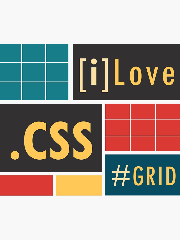 Thumbnail 3 of 3, Sticker, I Love CSS designed and sold by poeticdustbin.