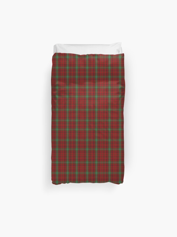 Classic Morrison Scottish Tartan Plaid Pattern Duvet Cover By
