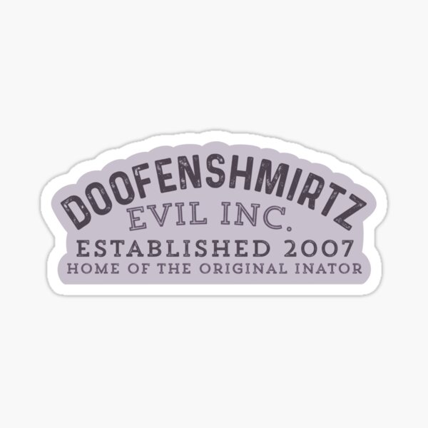 Item preview, Doofenshmirtz Evil Incorporated designed and sold by All Good Things Design Co..