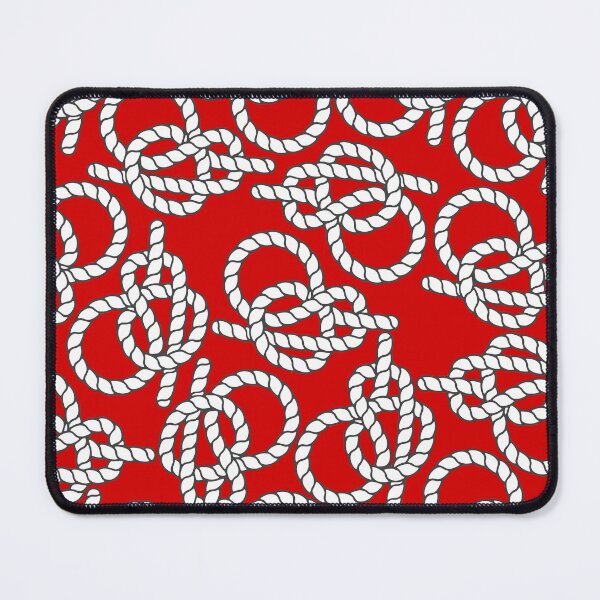 Item preview, Red Nautical Knots Print designed and sold by kapotka.