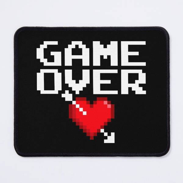 Item preview, Game Over Gamer Valentine 8 Bit Gaming Pixel Heart White designed and sold by GrandeDuc.
