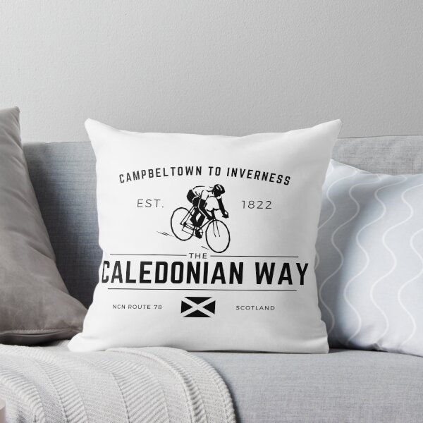 Item preview, Caledonian way - Canal - Long Distance Cycle Route - NCN Route 78 - Black designed and sold by WildBerryArt.