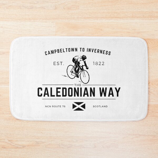 Item preview, Caledonian way - Canal - Long Distance Cycle Route - NCN Route 78 - Black designed and sold by WildBerryArt.