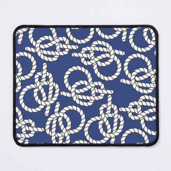 Item preview, Blue Nautical Knots Print designed and sold by kapotka.