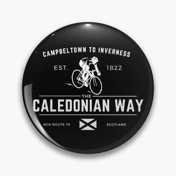 Item preview, Caledonian way - Canal - Long Distance Cycle Route - NCN Route 78 - Black designed and sold by WildBerryArt.