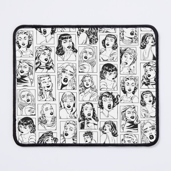 Item preview, Vintage Pulp Comic Pop Culture Pin Up Girl Art Pattern Light designed and sold by GrandeDuc.