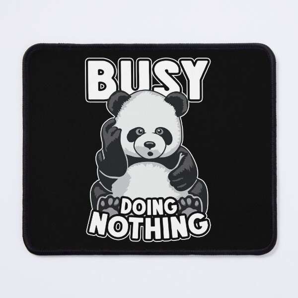 Item preview, Busy Doing Nothing Panda Cute Lazy Cartoon Bear designed and sold by GrandeDuc.