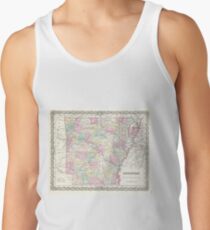 Vintage Map of Arkansas (1855) Tank Top