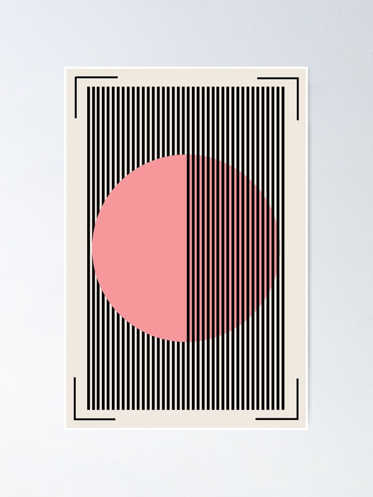 Bauhaus Print, 1923 Exhibition Poster, Circle Line Geometric Decor