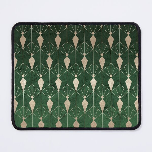 Item preview, Diamond and Emerald Green - Abstract Art Deco Pattern designed and sold by AmbienceArt.
