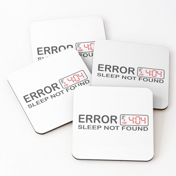 Artikelvorschau, Fehler 404 Sleep Not Found für Entwickler entworfen und verkauft von devtshirts.