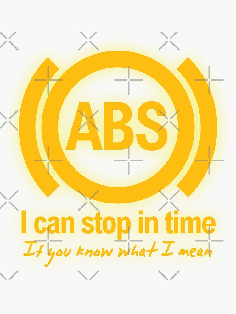 Sticker for Sale mit Auto-ABS-Warnleuchte verstehen von artColourized
