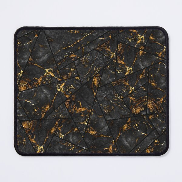 Item preview, Black Marble and Metallic Gold - Abstract Luxury Pattern designed and sold by AmbienceArt.