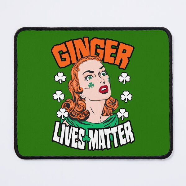 Item preview, Ginger Lives Matter St. Patrick's Day Redhead Pop Art Girl designed and sold by GrandeDuc.