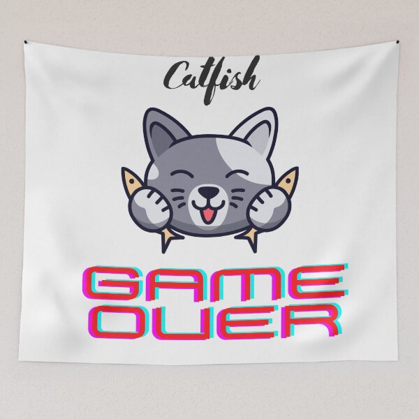 Item preview, Cat fish Game Over designed and sold by DISAMART.