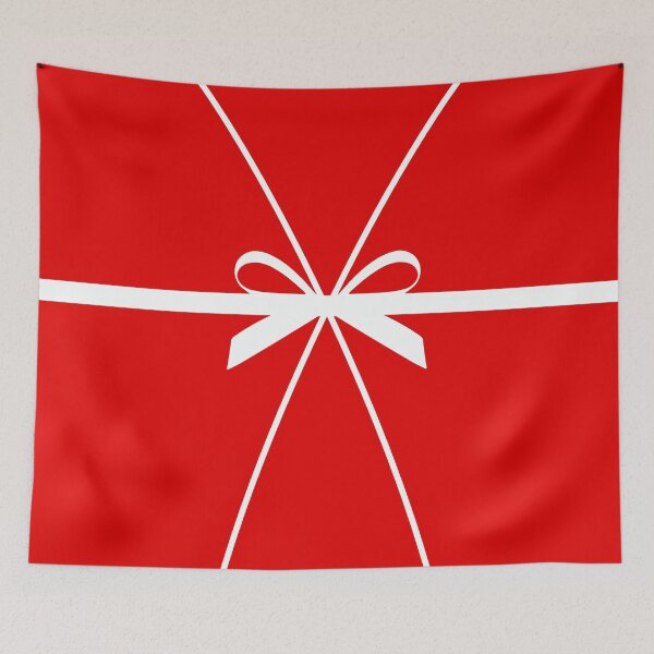 Item preview, Bow present skinny waist belt in hot red background designed and sold by SueKnox.