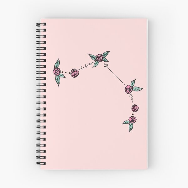 Item preview, Aries Zodiac Sign Constellation Roses and Hearts Doodle designed and sold by EndlessDoodles.