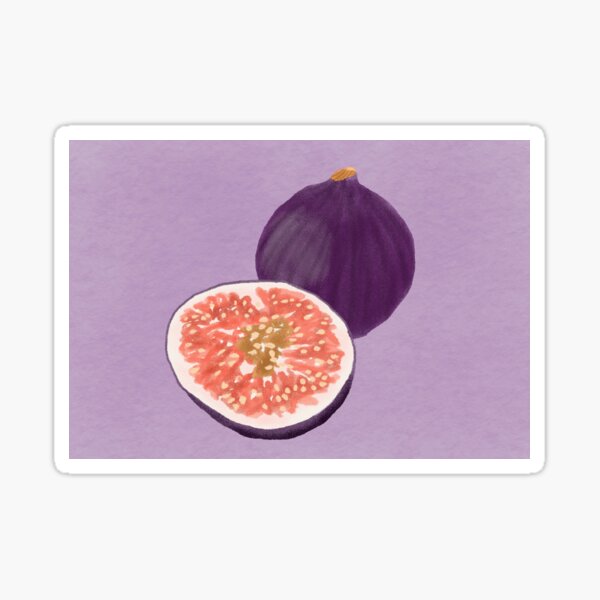 "Figs for You Greeting Card " Sticker for Sale by InspiredPamjoy
