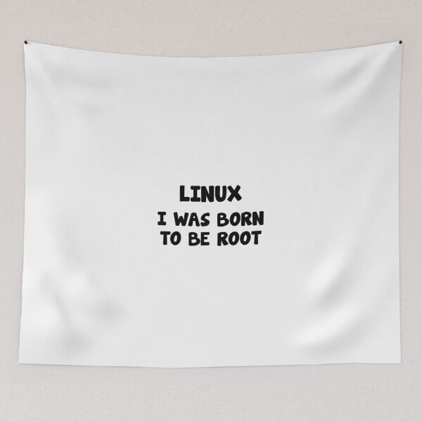 Item preview, Linux Born to be Root funny saying designed and sold by Onorato Bellgardt.