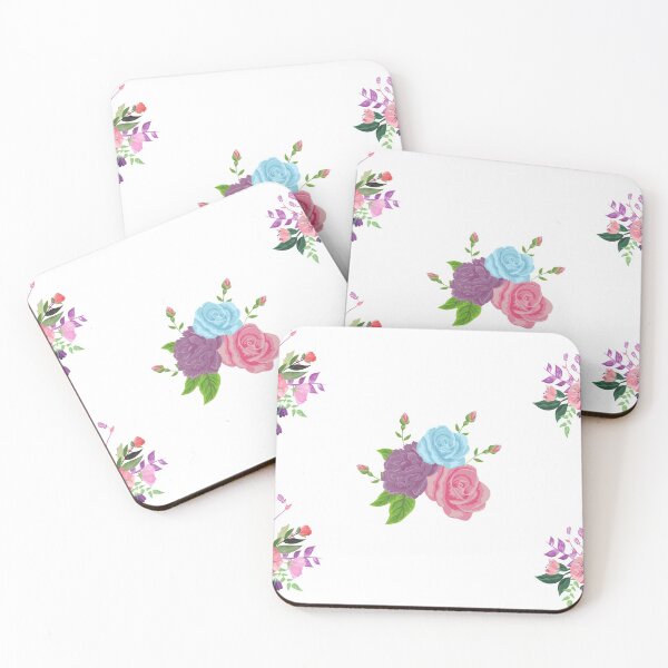 Item preview, Delicate Purple, Pink and Blue Flowers designed and sold by MEBH.
