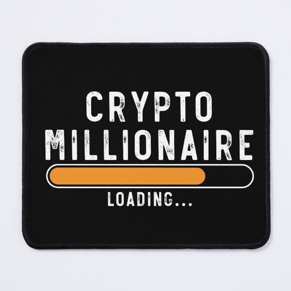 Crypto Millionaire Loading Mouse Pad