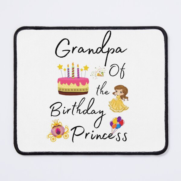Item preview, Grandpa of the birthday princess designed and sold by Preety Padhiyar.