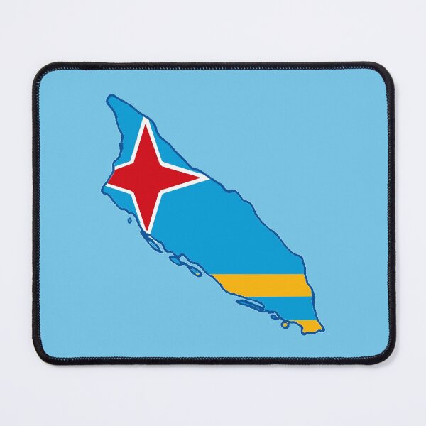 Item preview, Aruba Map with Aruban Flag designed and sold by Havocgirl.