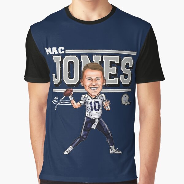 New England Patriots Mac Jones #10 T-Shirt Tee Youth Medium Blue