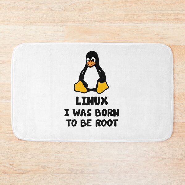 Item preview, Linux root sysadmin funny saying with penguin designed and sold by Onorato Bellgardt.