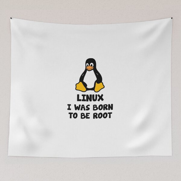 Item preview, Linux root sysadmin funny saying with penguin designed and sold by Onorato Bellgardt.