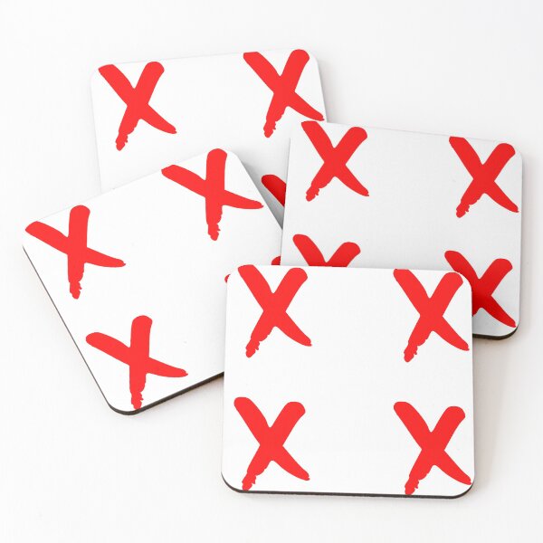 Item preview, Medium Red x Mark Symbol 4 pack designed and sold by Loving-school.