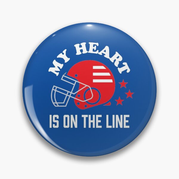 Item preview, American football, My heart is on the line. designed and sold by Freewind-Studio.