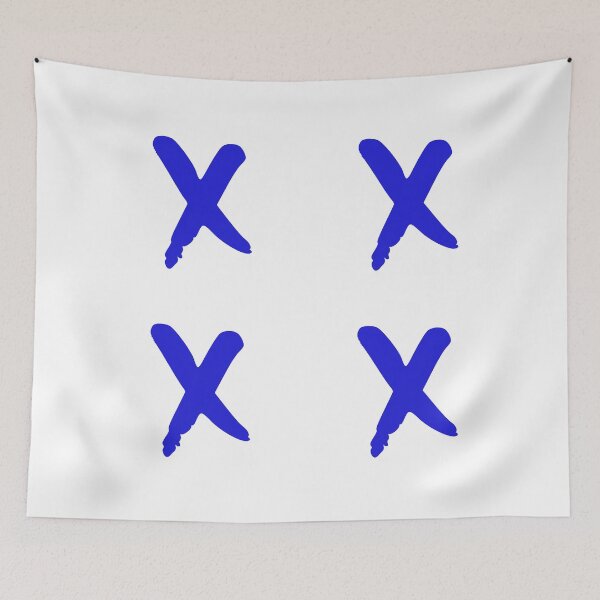 Item preview, Medium Blue x Mark Symbol 4 pack designed and sold by Loving-school.