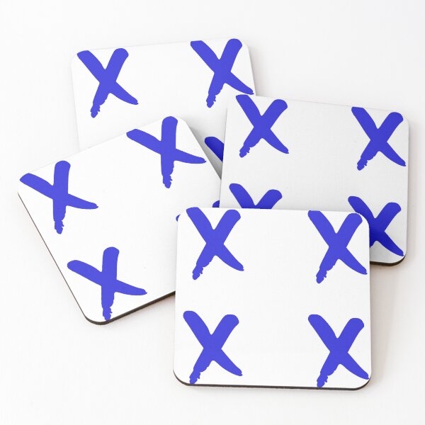 Item preview, Medium Blue x Mark Symbol 4 pack designed and sold by Loving-school.