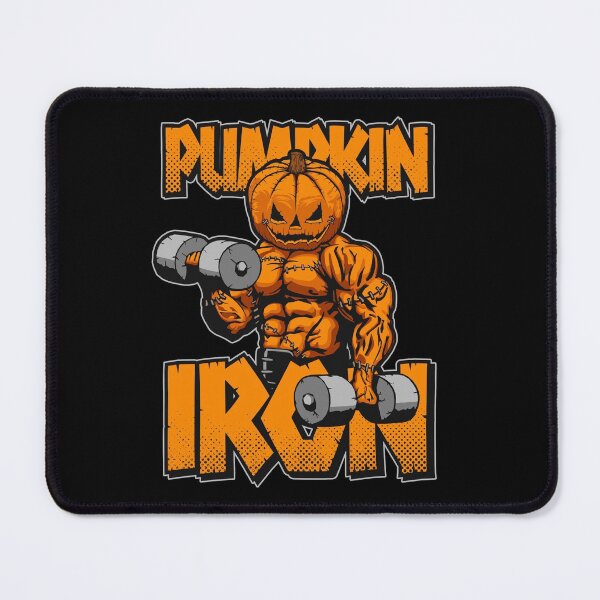 Item preview, Halloween Workout Pumpkin Iron Bodybuilder Fitness designed and sold by GrandeDuc.