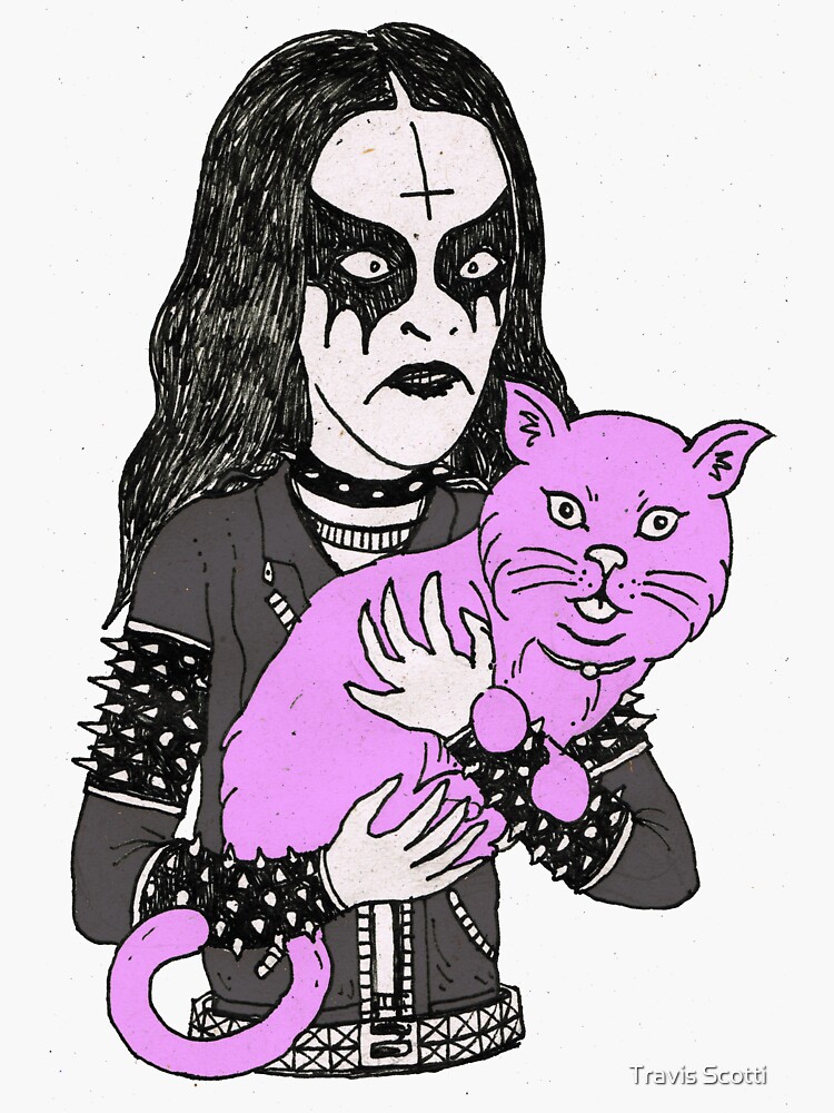 black metal cat by MUMtees