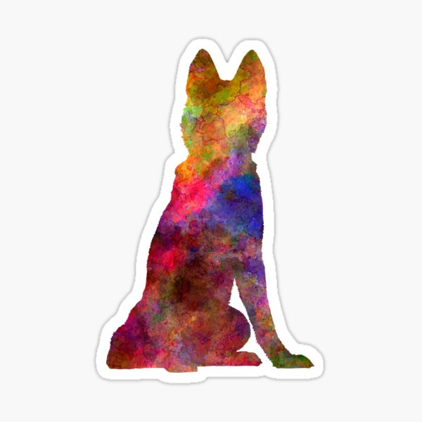Siberian Husky 02 in watercolor Sticker