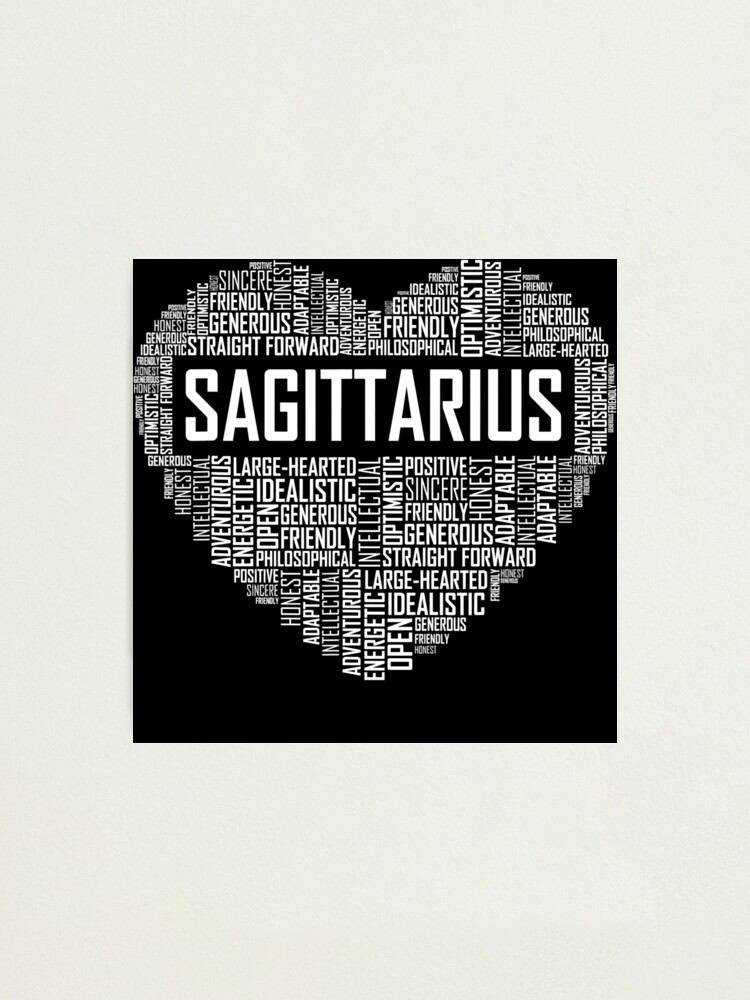 Sagittarius Zodiac Traits Horoscope Astrology Sign Photographic Print