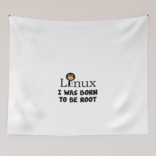 Item preview, Linux Born to be Root cool saying designed and sold by Onorato Bellgardt.