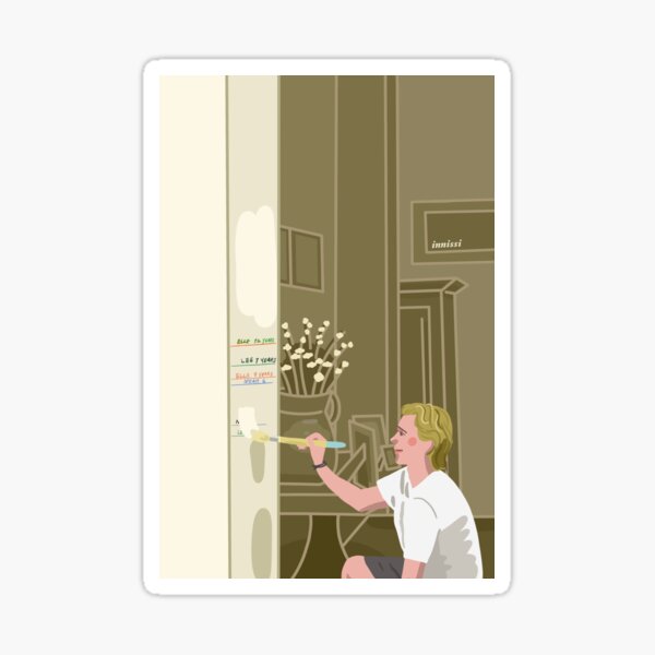 &ldquo;movie | KISSING BOOTH 3 | Erasing Height Chart&rdquo; Sticker for Sale by